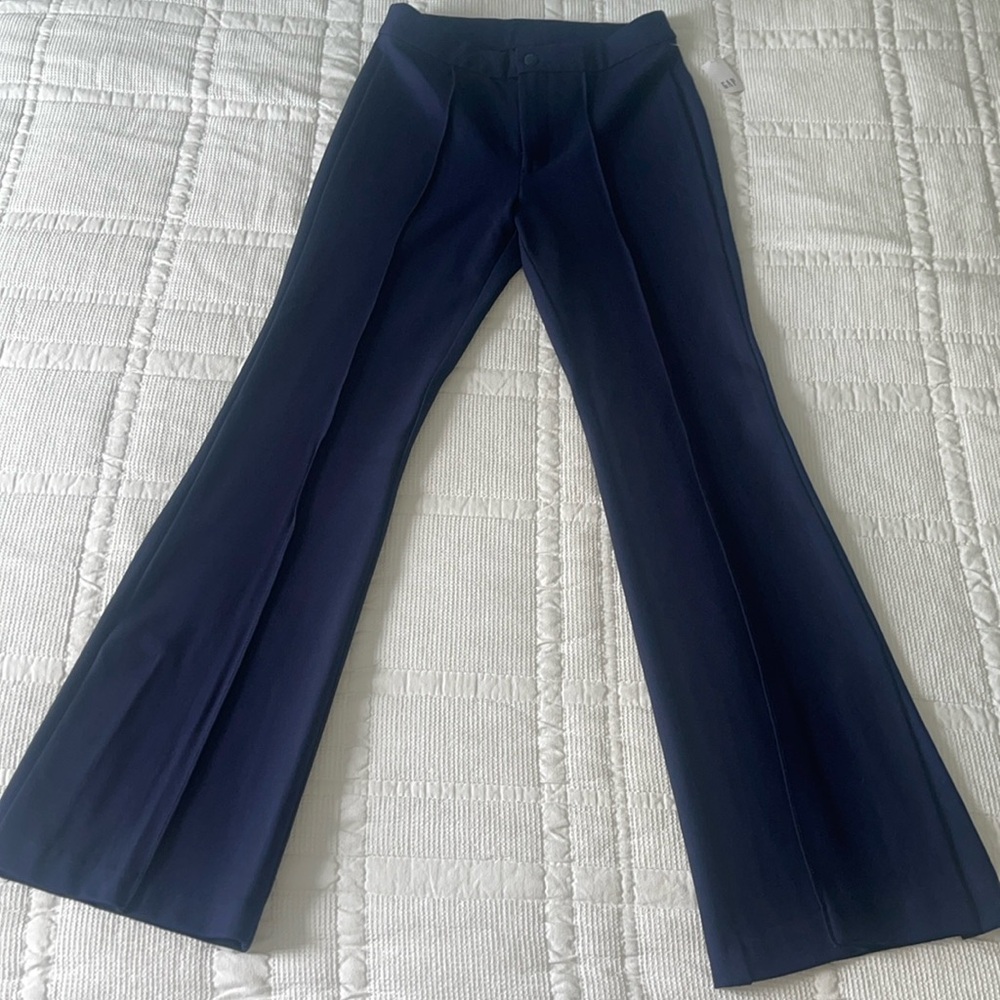 New Gap High Rise Ponte Split Flare Pants